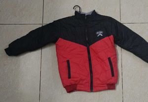 Red & Black Puffer Jacket