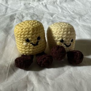 Handmade Crochet Matching marshmallows