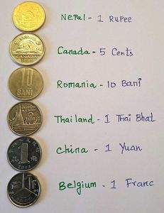 Set Of 6 UNC Condition Foreign Coins