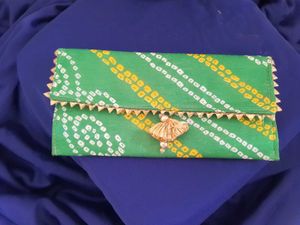 Set of 2 Bandhani Clutches | Ethnic