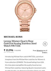 MICHAEL KORS LENNOX – ROSEGOLD GLAMOUR WITH SIGNAT