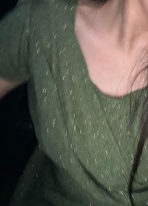 Sparkling Olive Green Dress