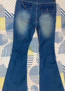 Distressed Flare Jeans