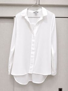 H&amp;M Classic Solid White Button-Down Shirt
