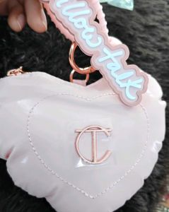 Charlotte tilbury Pink Heart Shaped keychain