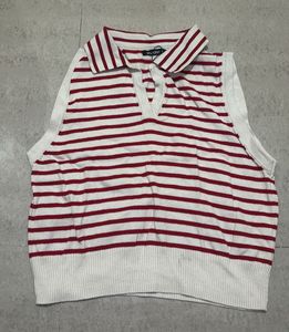 COMBO of 3 Striped Sleeveless Polo Top