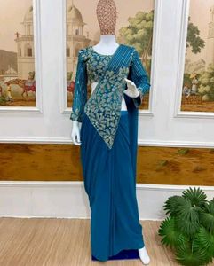 new full stiched  readymade saree
