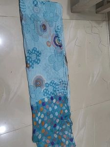Light Blue Floral Print Dupatta