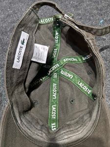Lacoste Washed Cotton Dad Cap | Side Croc Embroide
