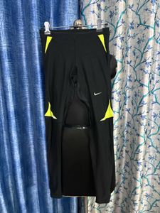 Nike Black & Neon Athletic Leggings