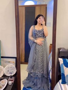 Elegant Grey Lehenga Choli