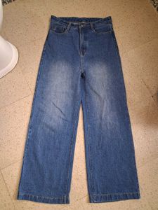 Wide Leg Denim Jeans