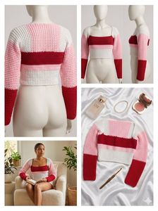 Crochet Crop Top Sweater
