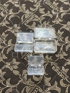 Set of 3 Small Plastic Storage Boxes