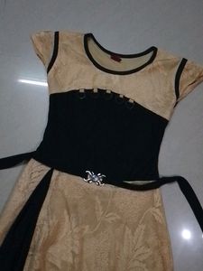 Biscuit Colour Girls Frock