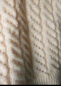 unique handmade cream men sweater