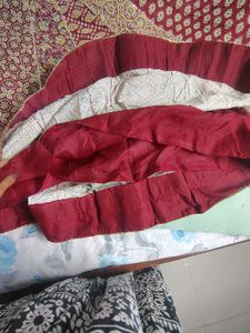Maroon &amp; Beige khadi Navratri Choli Set