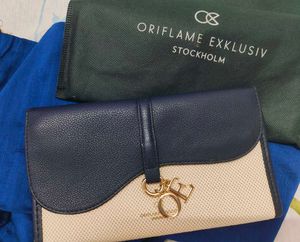Stylish Blue &amp; Beige Wallet