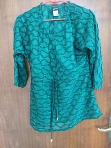 Beautiful Green Top- Worn Only Once