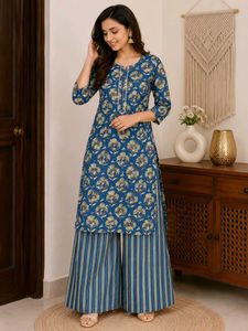 beautiful kurti plazo set