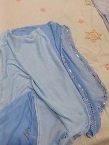 Chanderi Kurti With Plazo And Duppada