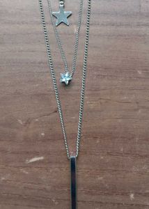 Layered Star &amp; Bar Necklace