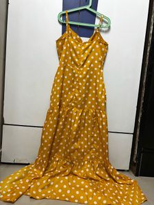 A Long Beautiful Flared Dress