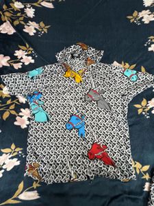 Printed Shirt and Shorts Set