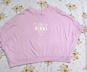 Teamspirit Oversized Miami Graphic Top