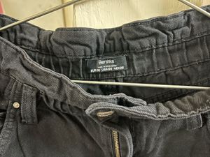 Black Denim Shorts