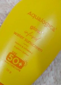 Aqualogica Glow Sunscreen SPF 50+ ☀️💕