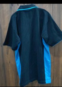 Men's Black &amp; Blue Polo T-Shirt