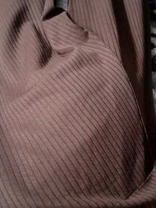Flared brown bootcut tights