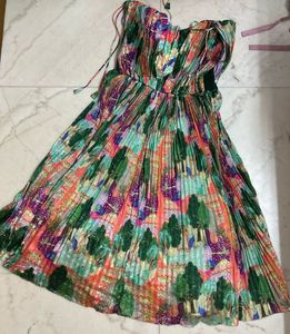 Bohemian Pleated Maxi Dress