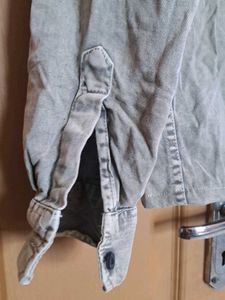 unisex denim  Long Sleeve Shirt