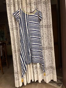 blue indigo kurta for women