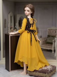 Chiffon Yellow Floral Print Gown with back threads