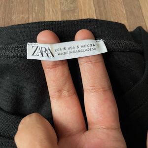 Zara Black Crop Top