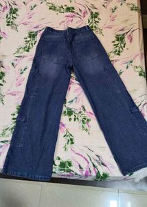Women Workwear Fit Washed Jeans