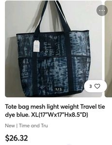 XL Mesh Beach Bag - Tie Dye