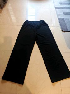 SAVANA Black Wide Leg Sweatpants