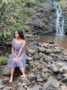 Boho Print Tiered Midi Dress