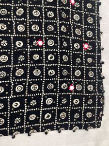 Black Jaipuri Kurti with Mirror Work
