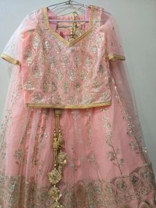 Sequin Work Lehenga Set