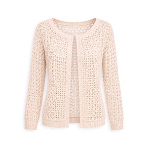 Chic Crochet Knit Sweater