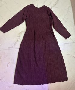 Elegant Maroon Maxi Dress