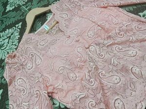 Sheer Lace Button-Up Blouse💖💗