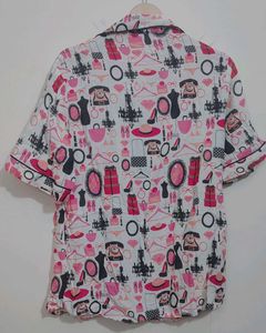 Cute Fashion Print Pajama Set For 36 Bust
