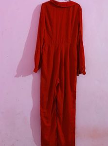 Chic Red Jumpsuit