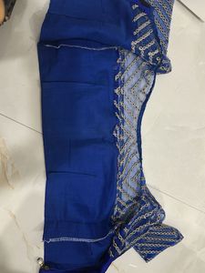 Blue Readymade Saree Blouse